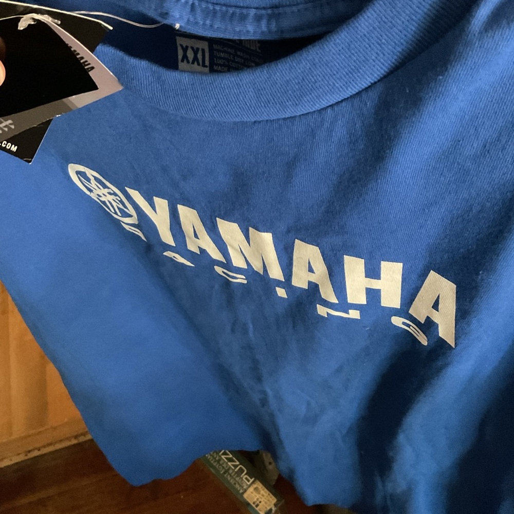 Yamaha Racing Blue Tee with White Logo - Picture 4 of 6